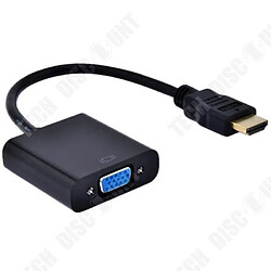 Tech Discount TD® Câble Adaptateur HDMI 1080P vers VGA Câble Adaptateur Convertisseur / Grande Compatibilité / Bonne qualité Projection multimédia