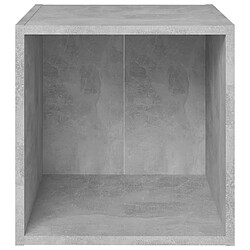 Avis vidaXL Meubles TV 4 pcs gris béton 37x35x37 cm bois d’ingénierie