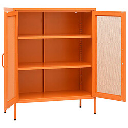 Avis vidaXL Armoire de rangement Orange 80x35x101,5 cm Acier