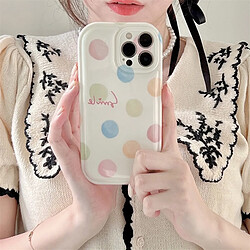 GUPBOO Étui pour iPhone11ProMax Couleur vague dot style japonais et coréen étui de téléphone portable silicone femmes