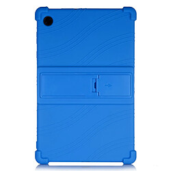 Coque en silicone souple avec béquille coulissante bleu pour votre Lenovo Tab M10 HD Gen 2 TB-X306