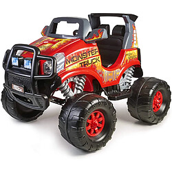 Voiture électrique pour enfants Feber Monster Truck 12V Rouge pas cher