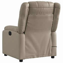 Acheter Maison Chic Fauteuil Relax pour salon, Fauteuil de massage inclinable électrique cappuccino similicuir -GKD37895