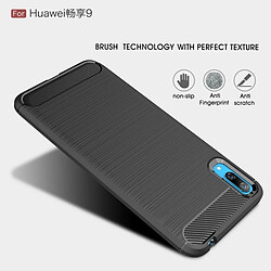 Wewoo Coque en TPU antichoc fibre de carbone brossée pour HuEnjoy 9 (noir)