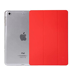 MW Étui pour iPad Pro 12.9 pouces 2022 Folio Polybag Fonction Stand Multi-position Rouge