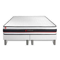 Somness Ensemble double sommier 90x200 + matelas FORM 180x200