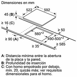 Plaques Vitro-Céramiques BOSCH PKK631BB8E 5700W (60 CM)