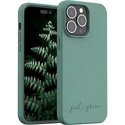 BIGBEN Coque iPhone 14 Pro Max Natura Night Green - Eco-conçue Just Green