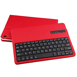 Acheter Wewoo Clavier QWERTY tablette Universel rouge SA104 pour Huawei M3 Tablet 10.1 pouce ABS Litchi Texture Bluetooth étui de protection avec support