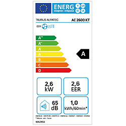 Climatiseur mobile monobloc 2600w 25m² - ac2600kt - TAURUS ALPATEC