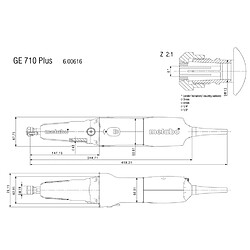 Metabo - Meuleuse droite 710W 43 mm 10000-30500/min - GE 710 Plus pas cher