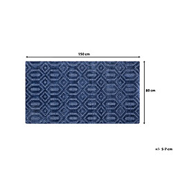 Beliani Tapis bleu marine 80 x 150 cm ADATEPE