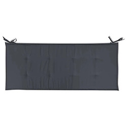 Acheter Decoshop26 Coussin de banc de jardin en tissu anthracite 120x50x3 cm DEC021551