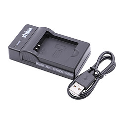 vhbw chargeur Micro USB avec câble pour appareil photo batterie Panasonic DMW-BCN10, DMW-BCN10E, DMW-BCN10PP