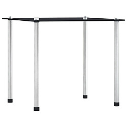 Avis vidaXL Tables gigognes 3 pcs Noir Verre trempé