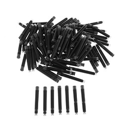 Acheter 100pieces cartouches d'encre stylo à encre recharges de stylo de papeterie noir 3.4mm