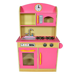 Teamson Kids Teamson jeu de cuisine enfant en bois dinette rose fille garçon TD-11412P