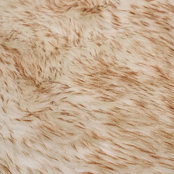 Decoshop26 Tapis 60 x 90 cm Peau de mouton synthétique Mélange de marron DEC024050