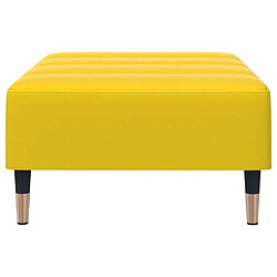 Acheter vidaXL Repose-pied jaune 77x55x31 cm velours