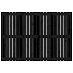 Avis vidaXL Tête de lit murale Noir 159,5x3x110 cm Bois massif de pin