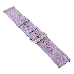 Wewoo Bracelet pour montre connectée Dragonne en toile mode simple Fitbit Versa / 2 violet clair pas cher