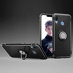 Wewoo Coque Étui de protection magnétique à anneau de rotation de 360 degrés pour Huawei Honor Play noir