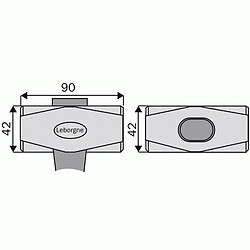 Leborgne Massettes 260 mm angles abattus 123 Manche frene