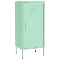 vidaXL Armoire de rangement Vert menthe 42,5x35x101,5 cm Acier