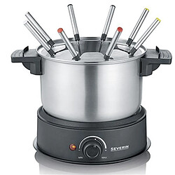 Fondue 1500w 8 fourchettes inox/noir - 2470 - SEVERIN