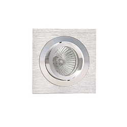 Acheter Inspired Downlight encastré pivotant carré 9,2 cm 1 x GU10 Max 50 W nickel satiné, chrome