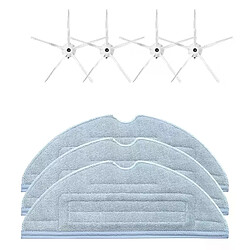 Brosse latérale lavable et réutilisable, 7 pièces, pour Robot aspirateur Roborock T7 T7Plus S7