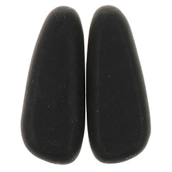 2X Fitness Black Hot Pierres d'énergie de massage pour relaxation au spa 8x3.2x1.5cm