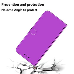 Acheter Wewoo Housse Coque Etui à rabat horizontal en surface miroir avec pour Sony Xperia 1 et logements cartesporte-monnaie et lanière Violet