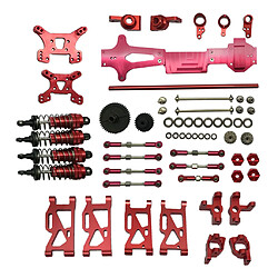 2 Ensemble WLtoys 144001 RC Voiture Mise à Niveau Métal Kit Bras Arbre D'entraînement Rouge + Noir pas cher