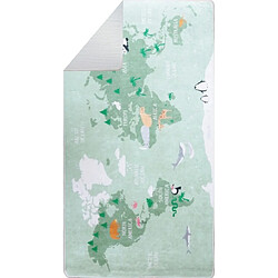 Mani Textile Tapis Enfant Monde, Vert