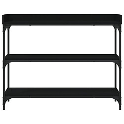 Acheter Maison Chic Table console | Meuble d'entrée | Table d'appoint avec étagères noir 100x30x80 cm -GKD84312