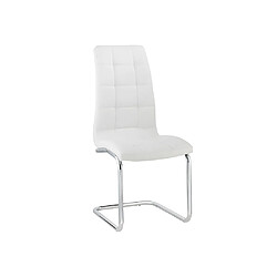 Acheter Vente-Unique Lot de 6 chaises NADYA - Simili - Blanc