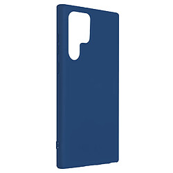 Avizar Coque Samsung S22 Ultra Silicone Bleu