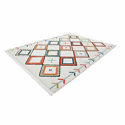 Acheter Paris Prix Tapis Ethnique à Franges Agadir Multicolore 80 x 150 cm