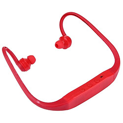 Wewoo Casque Bluetooth Sport rouge pour les smartphone et iPad ordinateur portable MP3 ou autres périphériques audio, stockage de carte SD maximale: 8 Go imperméable à l'eau stéréo sans fil étanche écouteurs intra-auriculaires avec micro SD,