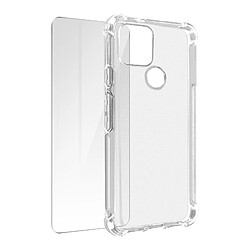 Avizar Pack Protection Google Pixel 5 Coque Souple et Verre Trempé transparent