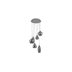 Ideal Lux Suspension Soft 6 ampoules Gris