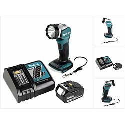 Makita DML 802 RT1 Lampe de chantier sans fil 18 V Li-Ion + 1x Batterie 5,0 Ah + Chargeur