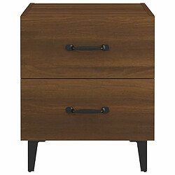 Acheter Maison Chic Lot de 2 Tables de chevet - Tables de Nuit Chêne marron 40x35x47,5 cm