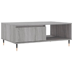 vidaXL Table basse sonoma gris 90x60x35 cm bois d'ingénierie