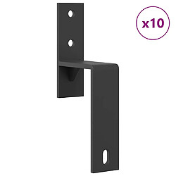 Avis vidaXL Kit de quincaillerie de porte coulissante 213,5 cm acier noir