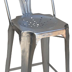 Avis Antic Line Creations Fauteuil de bar vintage en métal aluminium.