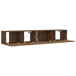 Avis vidaXL Ensemble de meubles TV 2 pcs Chêne marron Bois d'ingénierie