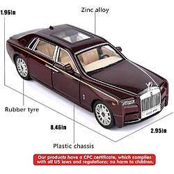 Acheter Universal 1/24 Rolls-Royce Phantom Model Car, Zinc Alloy Tire Back Toy Car With Sound and Light for Kids Boy Girl Gift