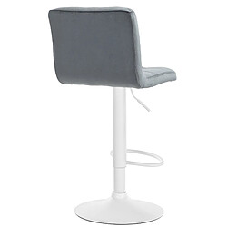 Avis Non Tabouret de bar Peru velours blanc